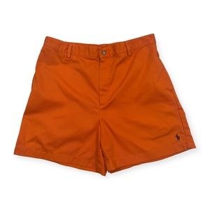 Women's Ralph Lauren Sport Orange Shorts w/ Logo - Size 10